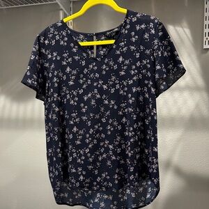 41 Hawthorn Navy Floral Blouse